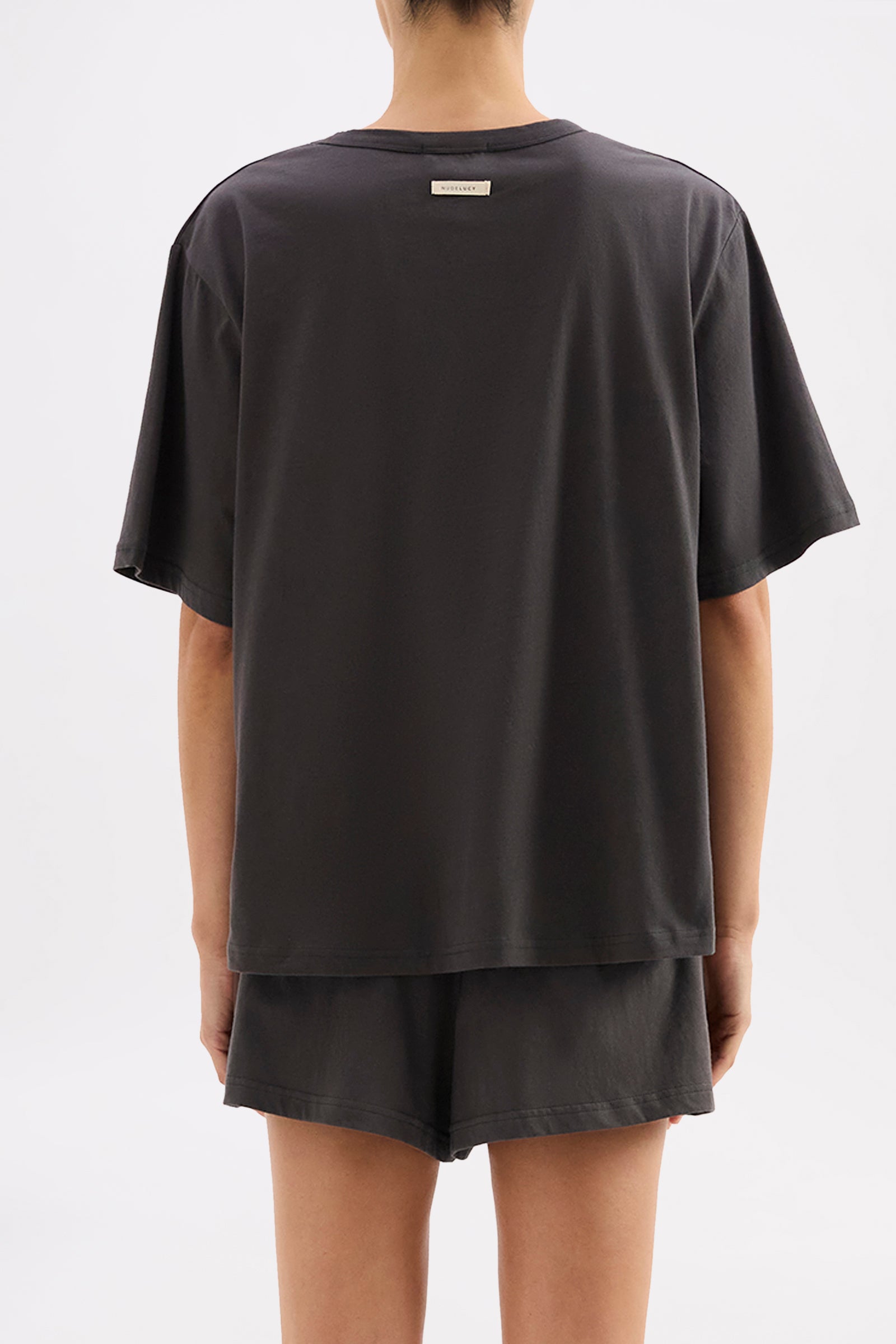 Organic Lounge Tee Coal 