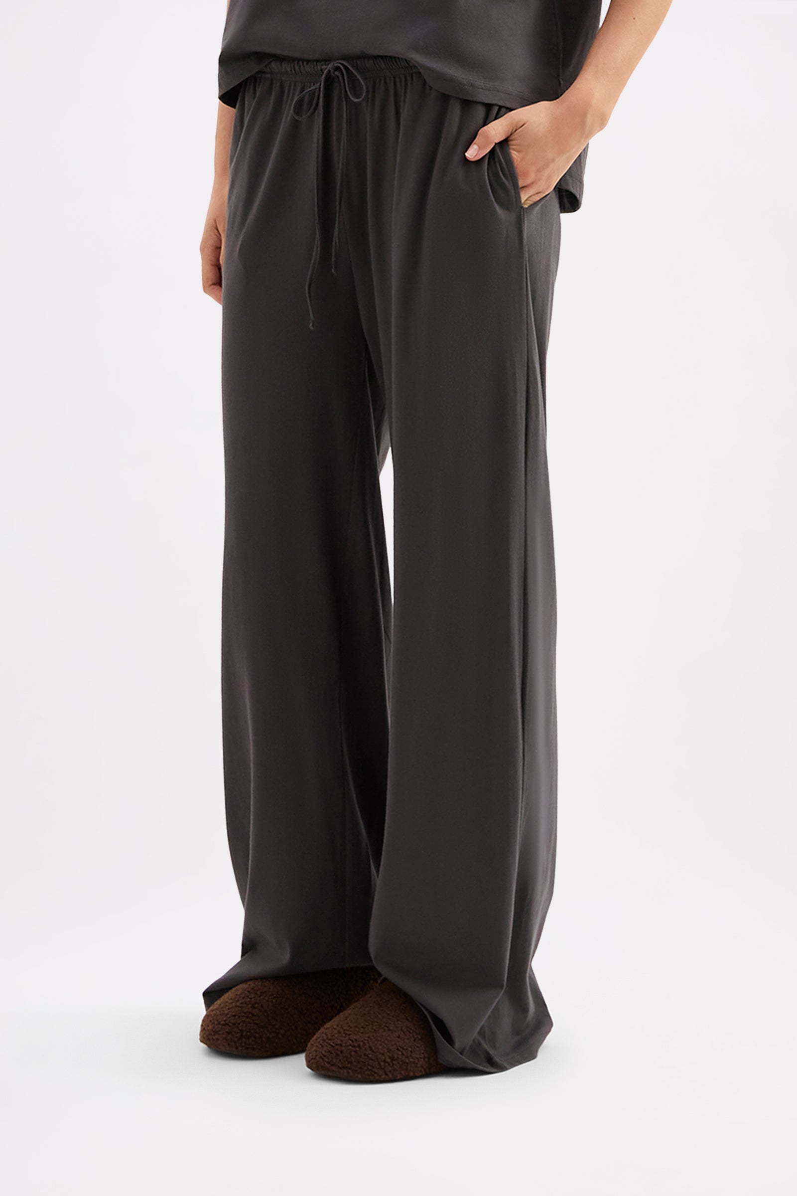 Organic Lounge Pant Coal 