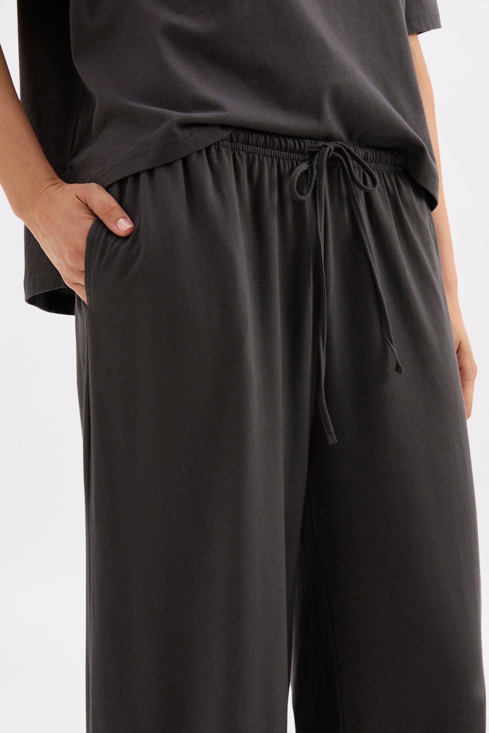 Organic Lounge Pant Coal 