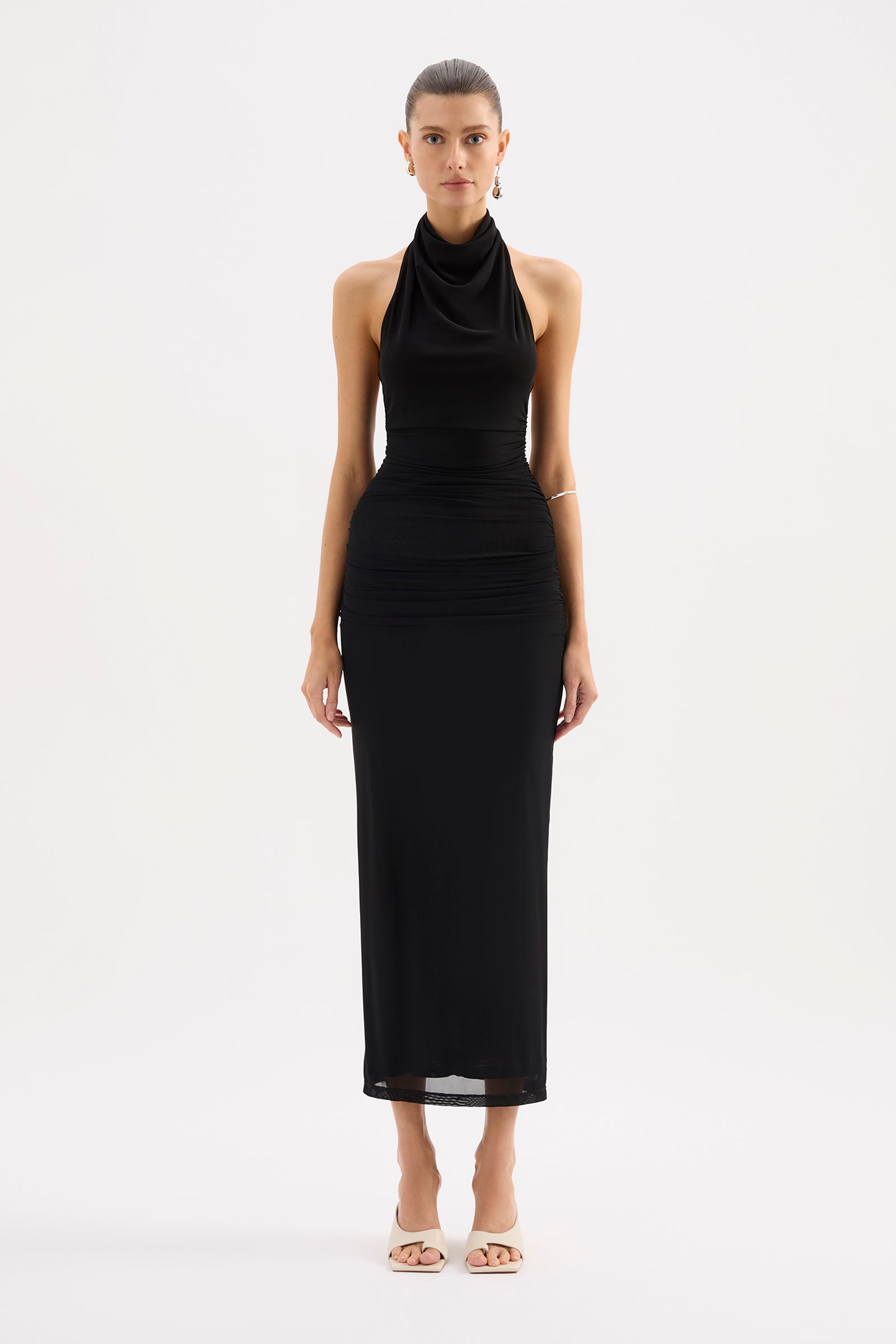 Abru Halter Dress Black 
