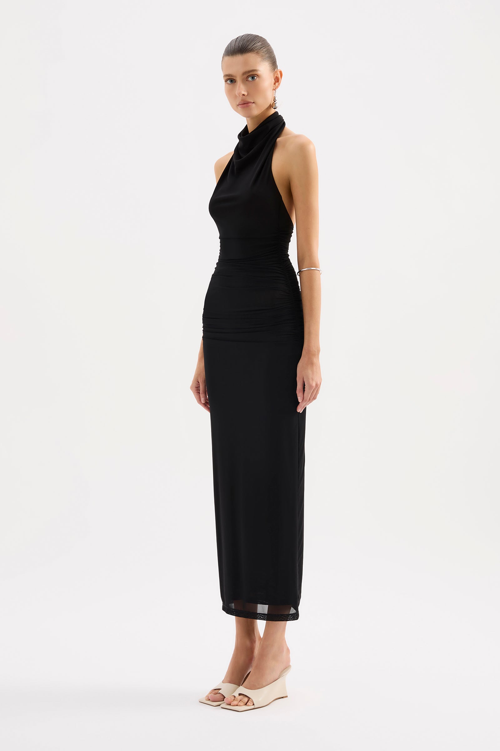 Abru Halter Dress Black 