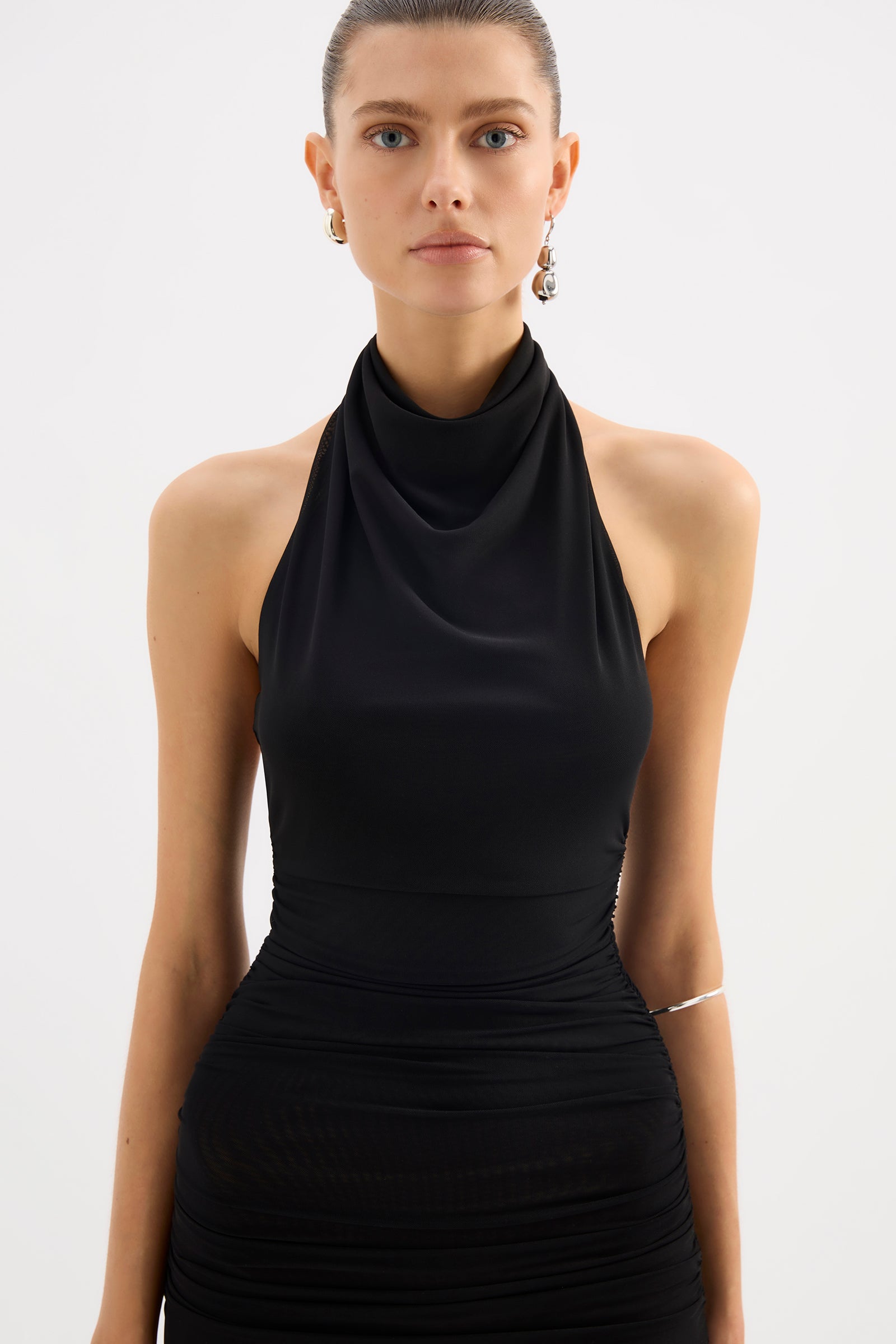 Abru Halter Dress Black 