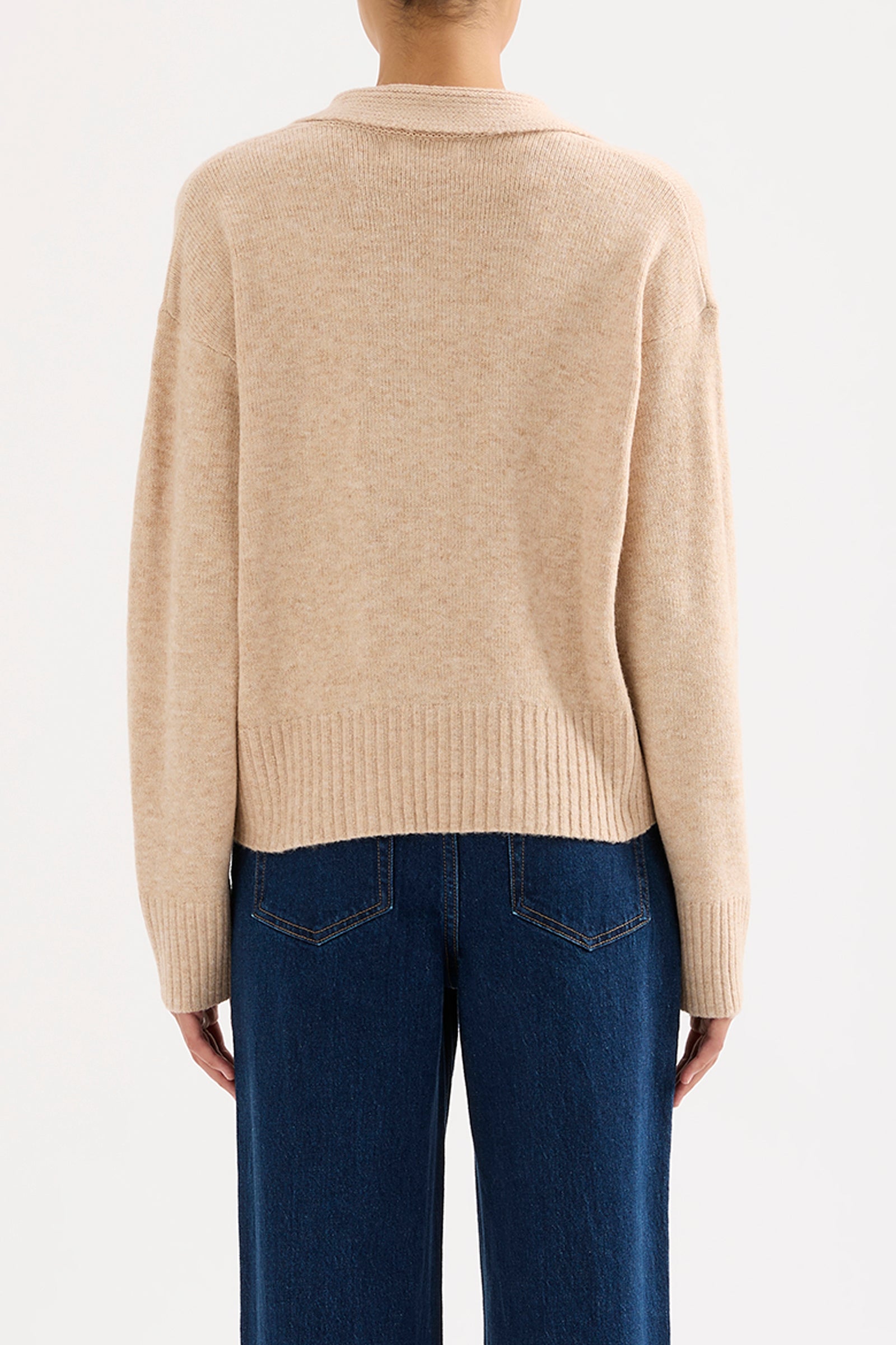 Kinsley Rugby Knit Oatmeal 