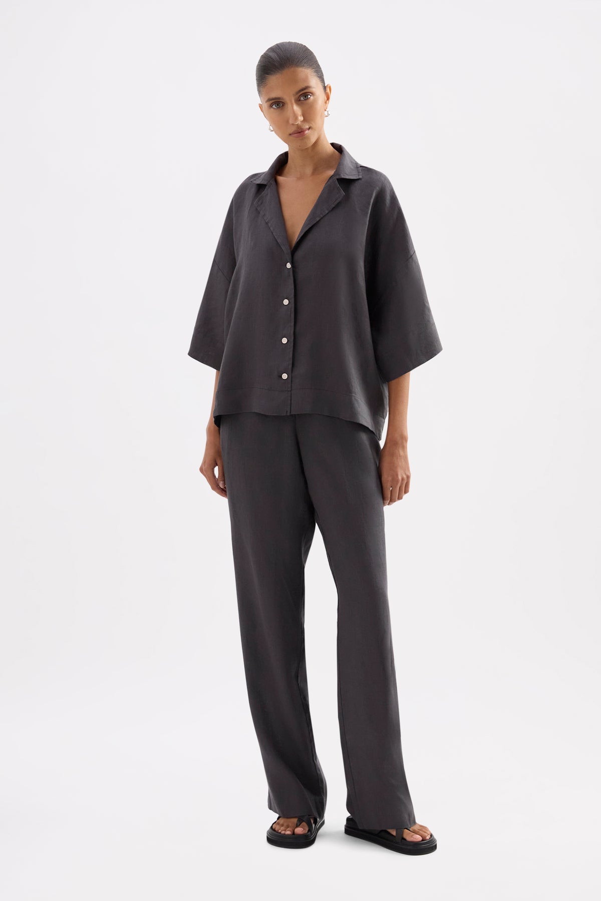 Lounge Linen Shirt & Pant Set 