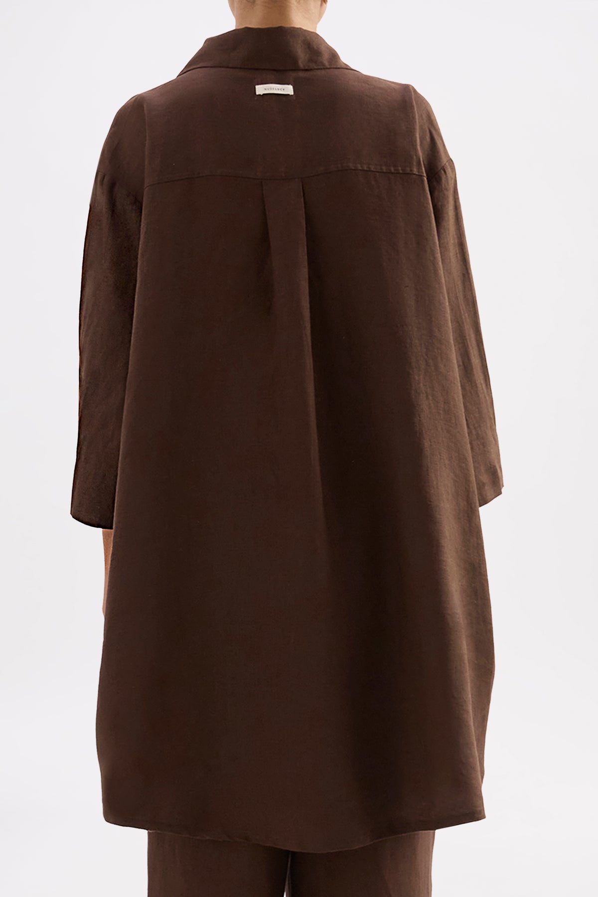 Lounge Linen Longline Shirt & Crop Pant Set 