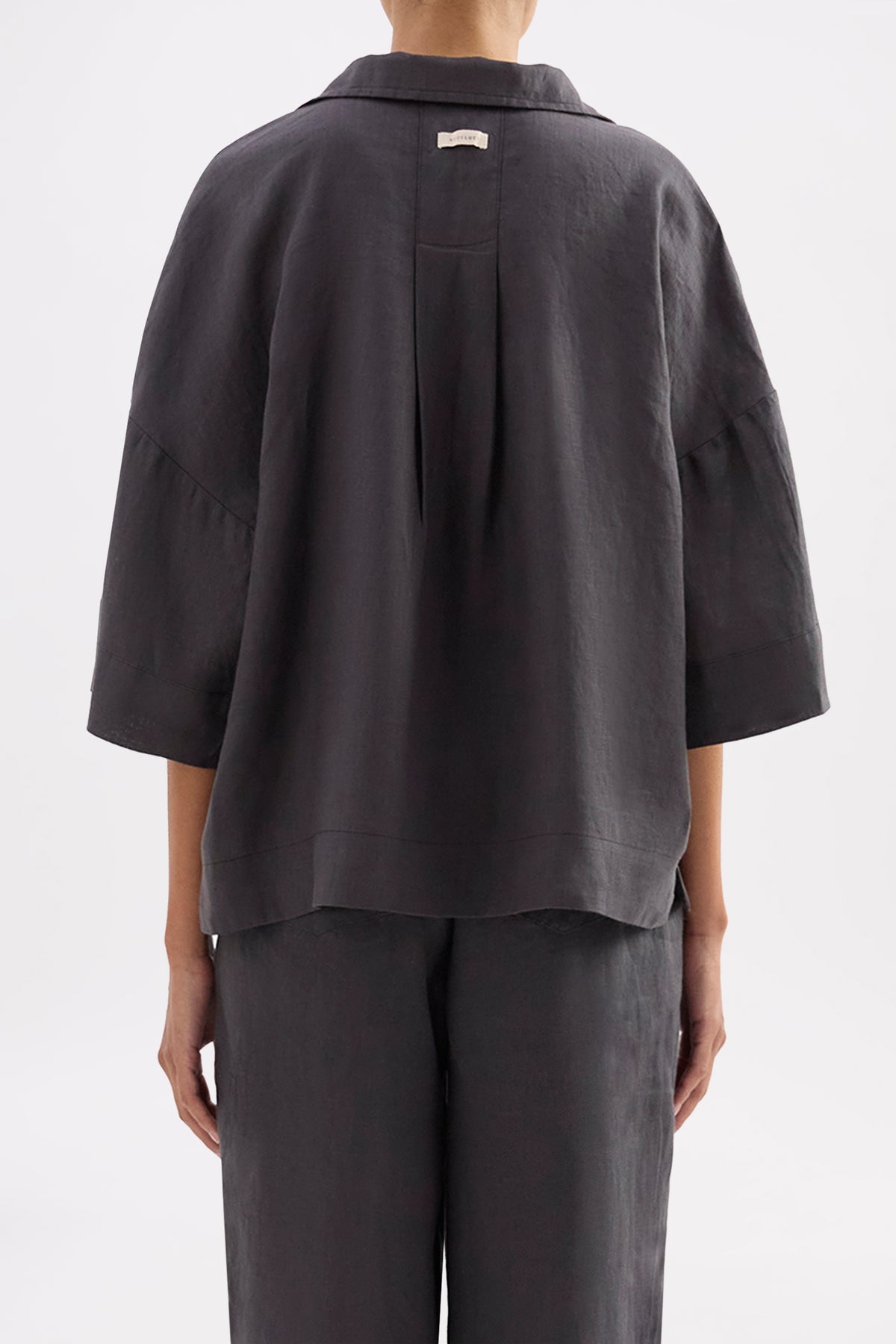 Lounge Linen Shirt & Crop Pant Set 