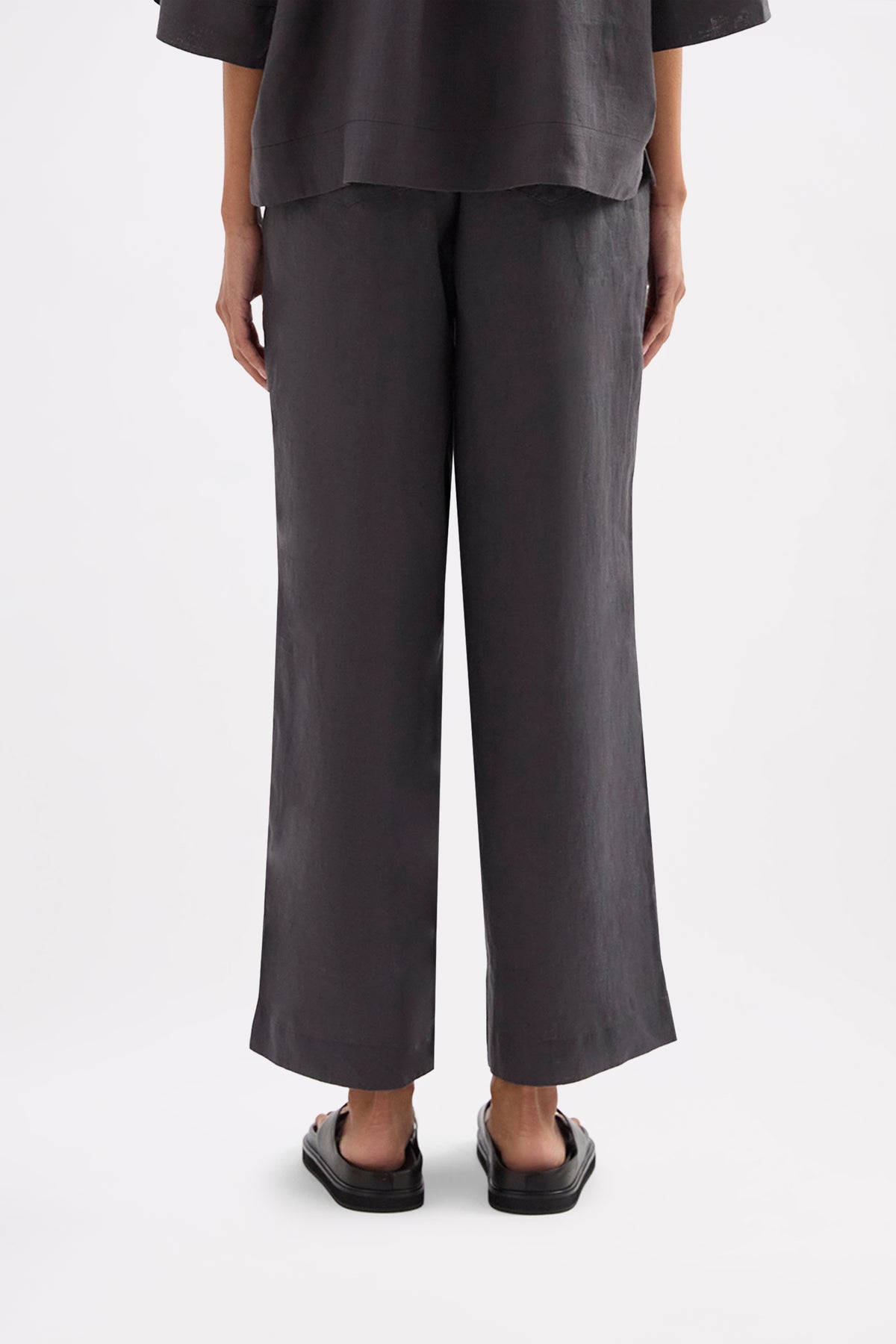 Lounge Linen Shirt & Crop Pant Set 