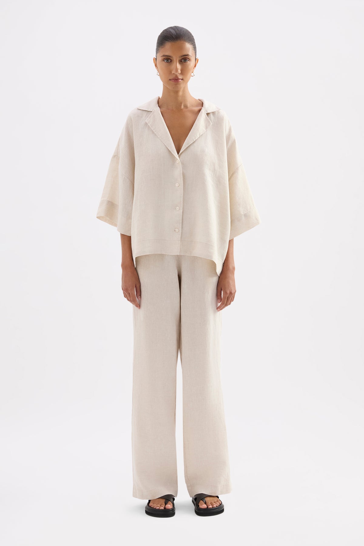 Lounge Linen Shirt & Pant Set 