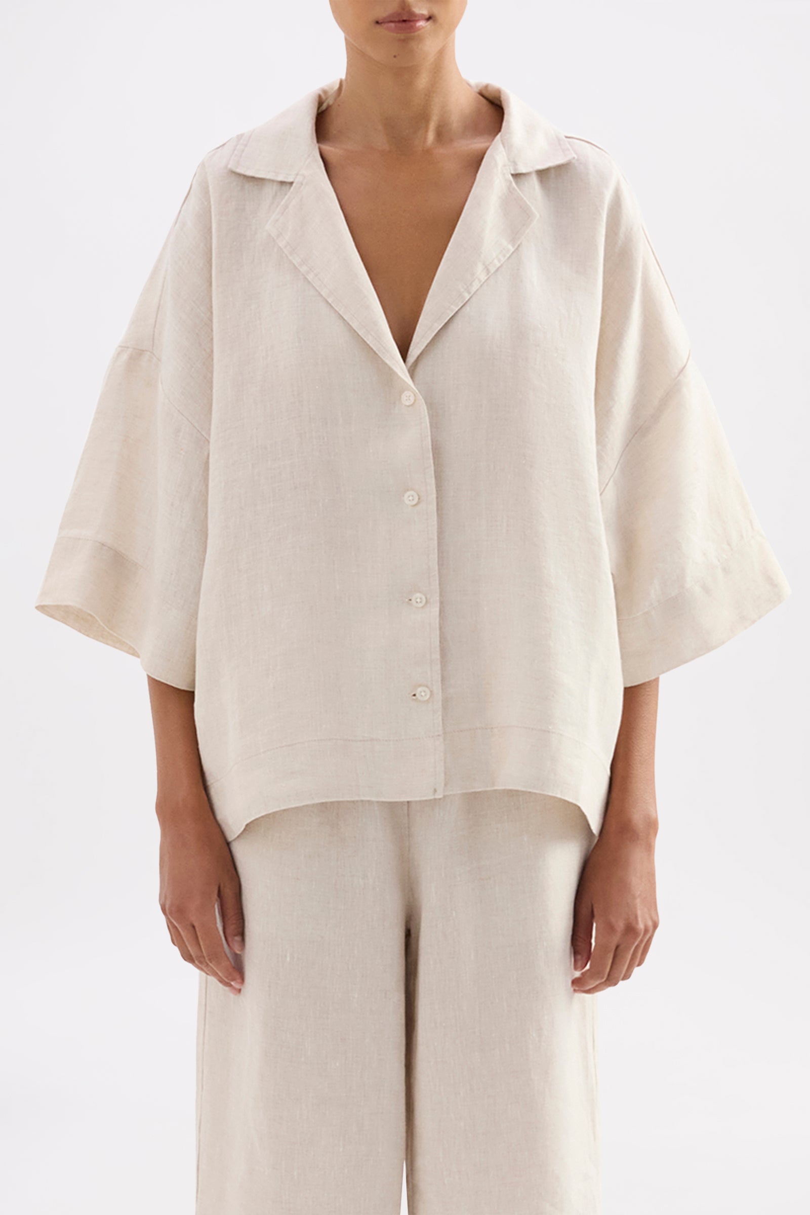 Lounge Linen Shirt Natural 