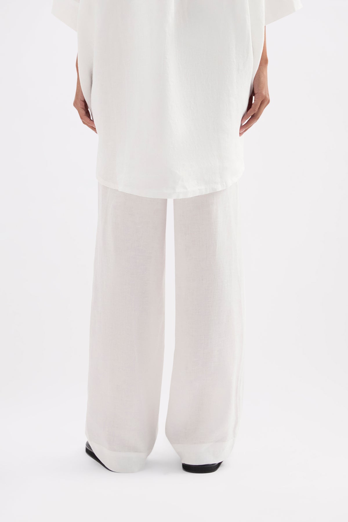 Lounge Linen Longline Shirt & Pant Set 