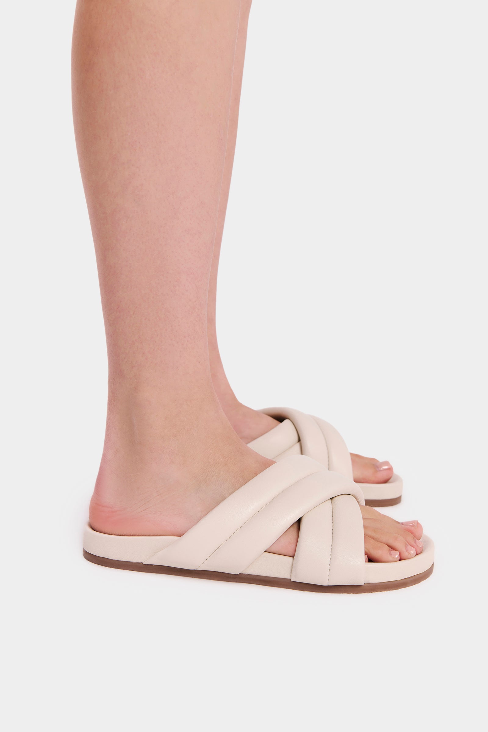 Crossover Leather Slide Cloud 