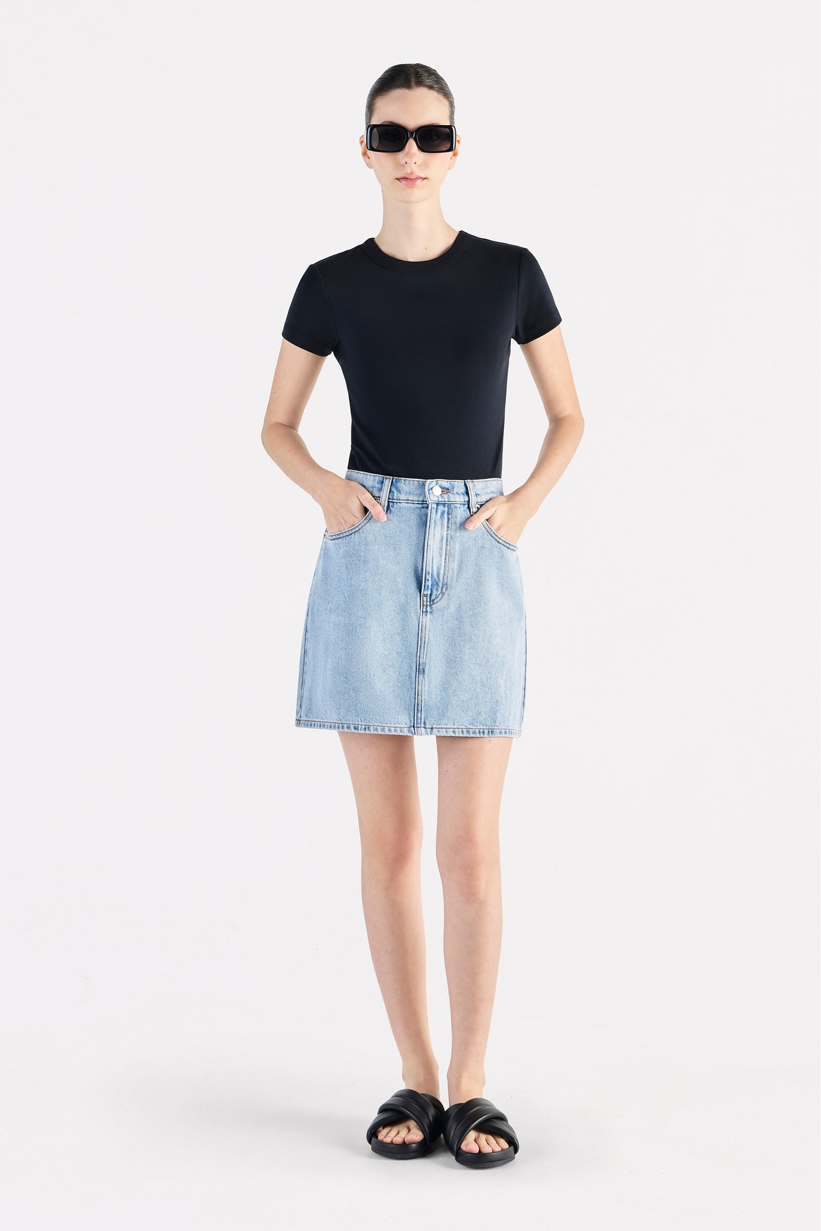 Sia Denim Mini Skirt 90s Blue 