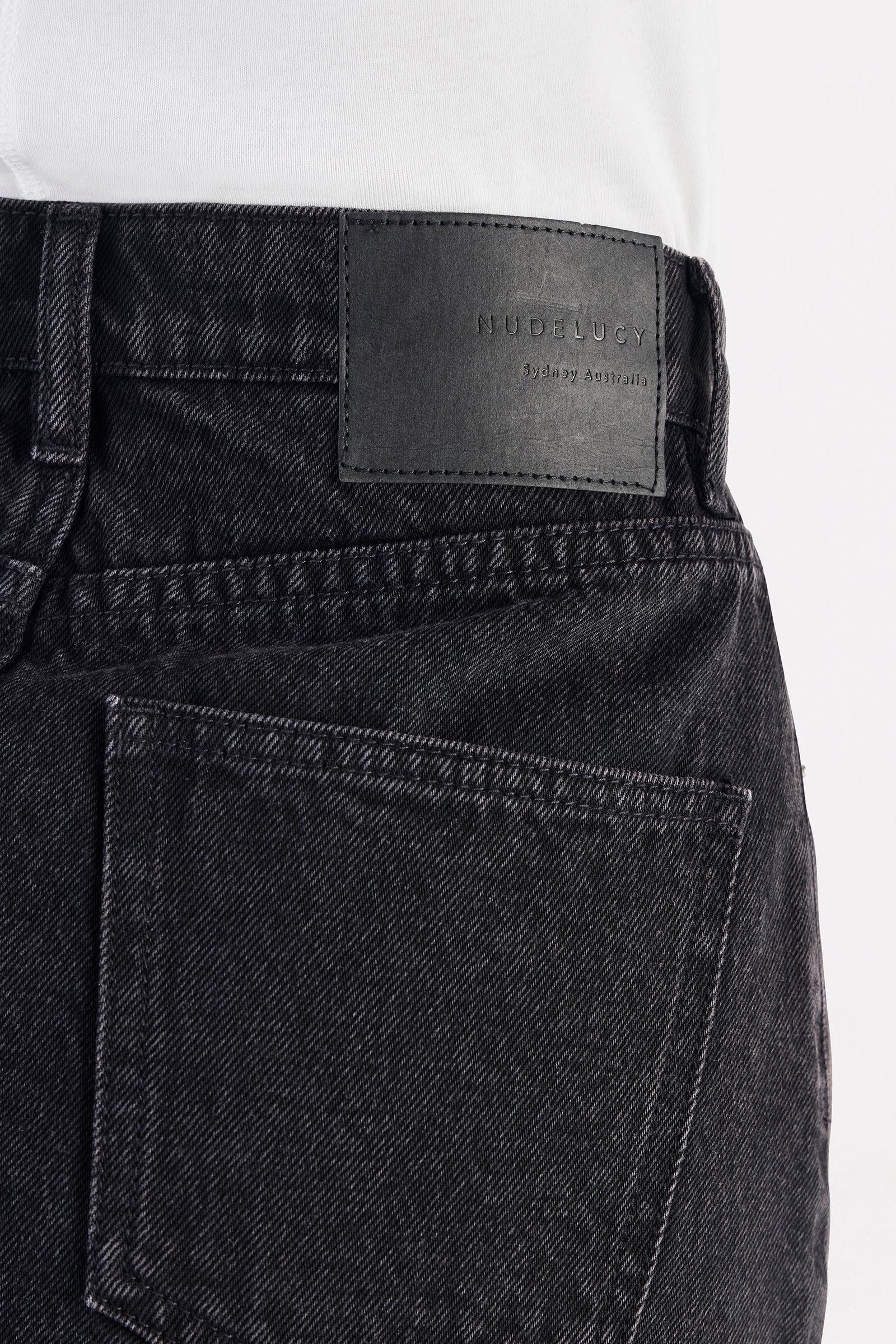 Sia Denim Mini Skirt Vintage Black 