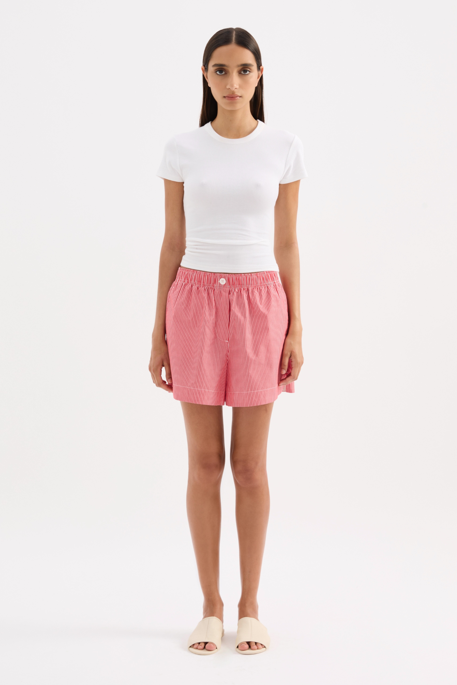 Anouk Stripe Short Red Stripe 