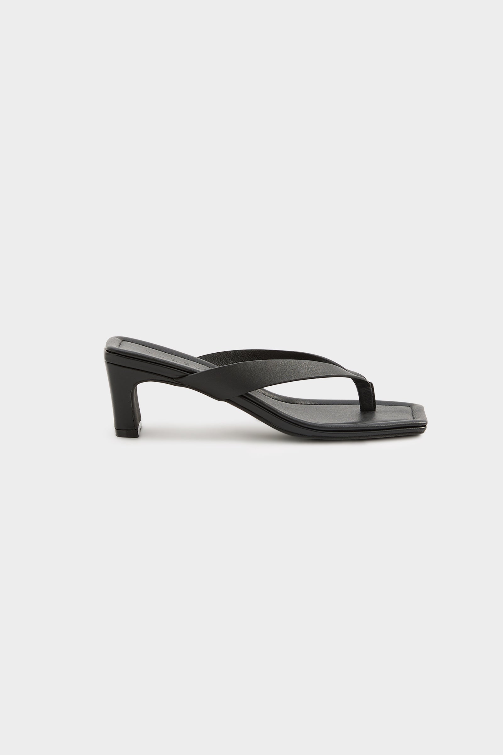 Gael Leather Heel Black 