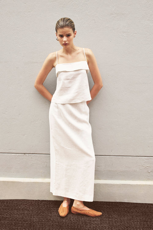 SADIE LINEN MAXI SKIRT