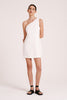 White Linen Mini Dress