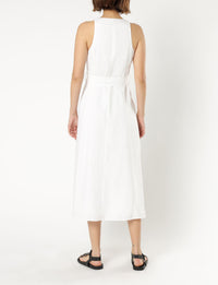 Nude Lucy kora linen midi dress white dress