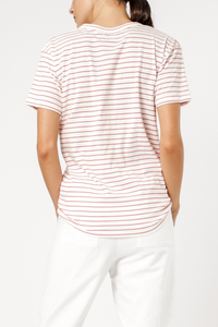 Nude Lucy chloe stripe tee tomato stripe top, t shirt