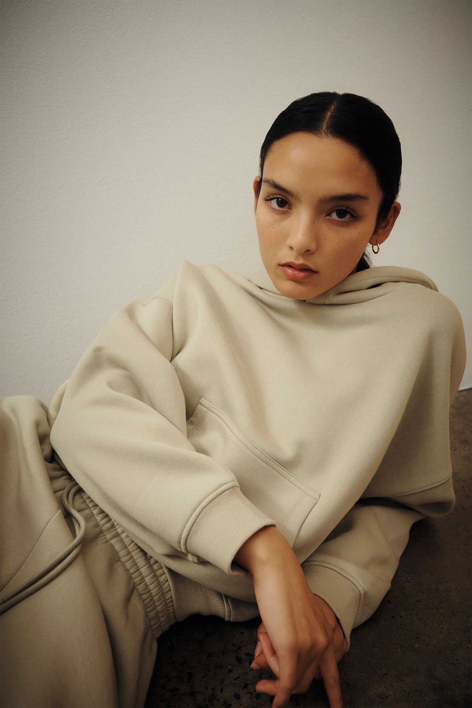 Nude Lucy Carter Curated Hoodie In A Green Artichoke Colour 