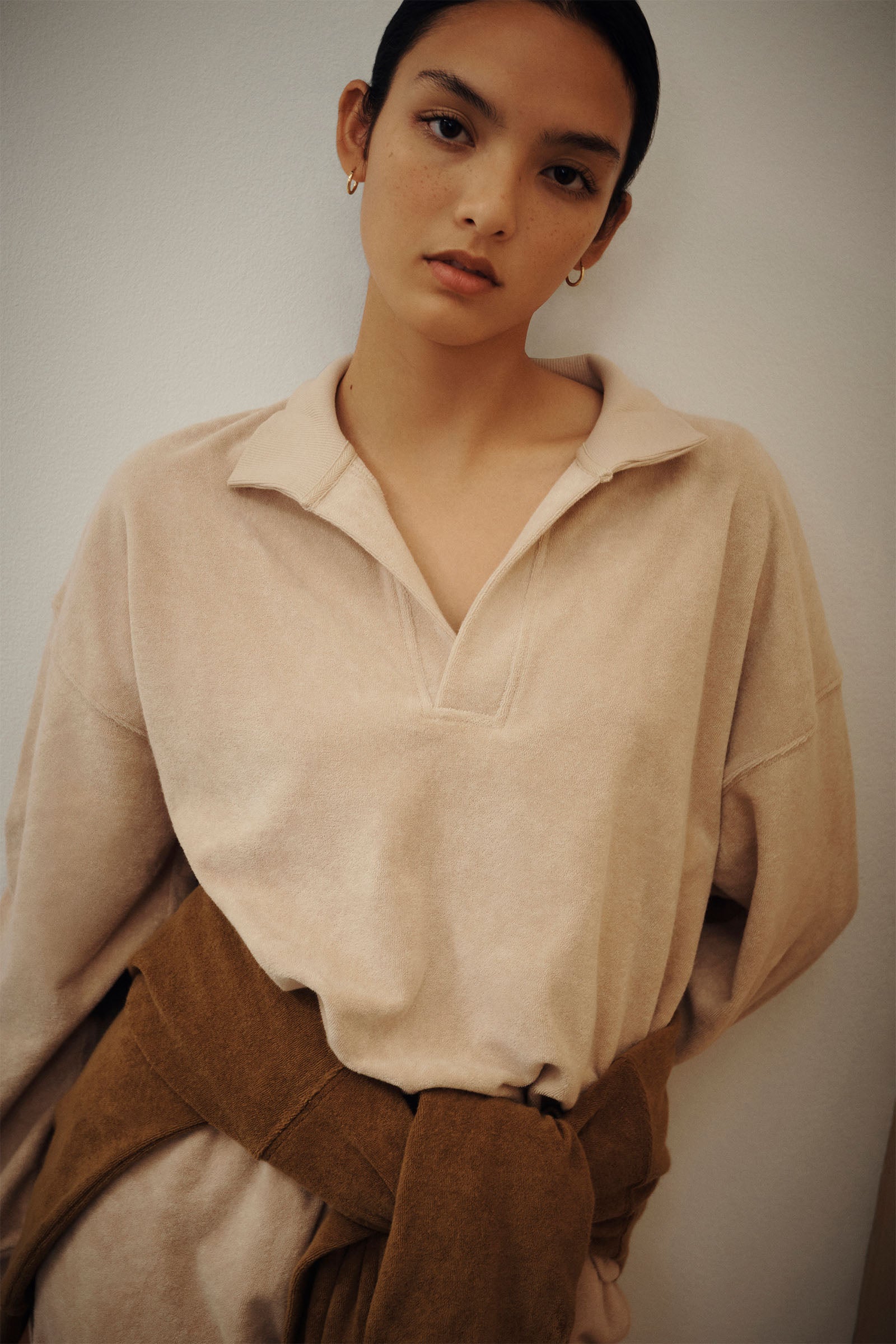 Nude Lucy Tait Rugby Sweat In Oyster 