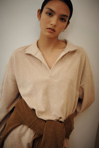 Nude Lucy Tait Rugby Sweat in Oyster