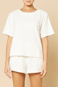 Nude Lucy Finn Terry Tee in White