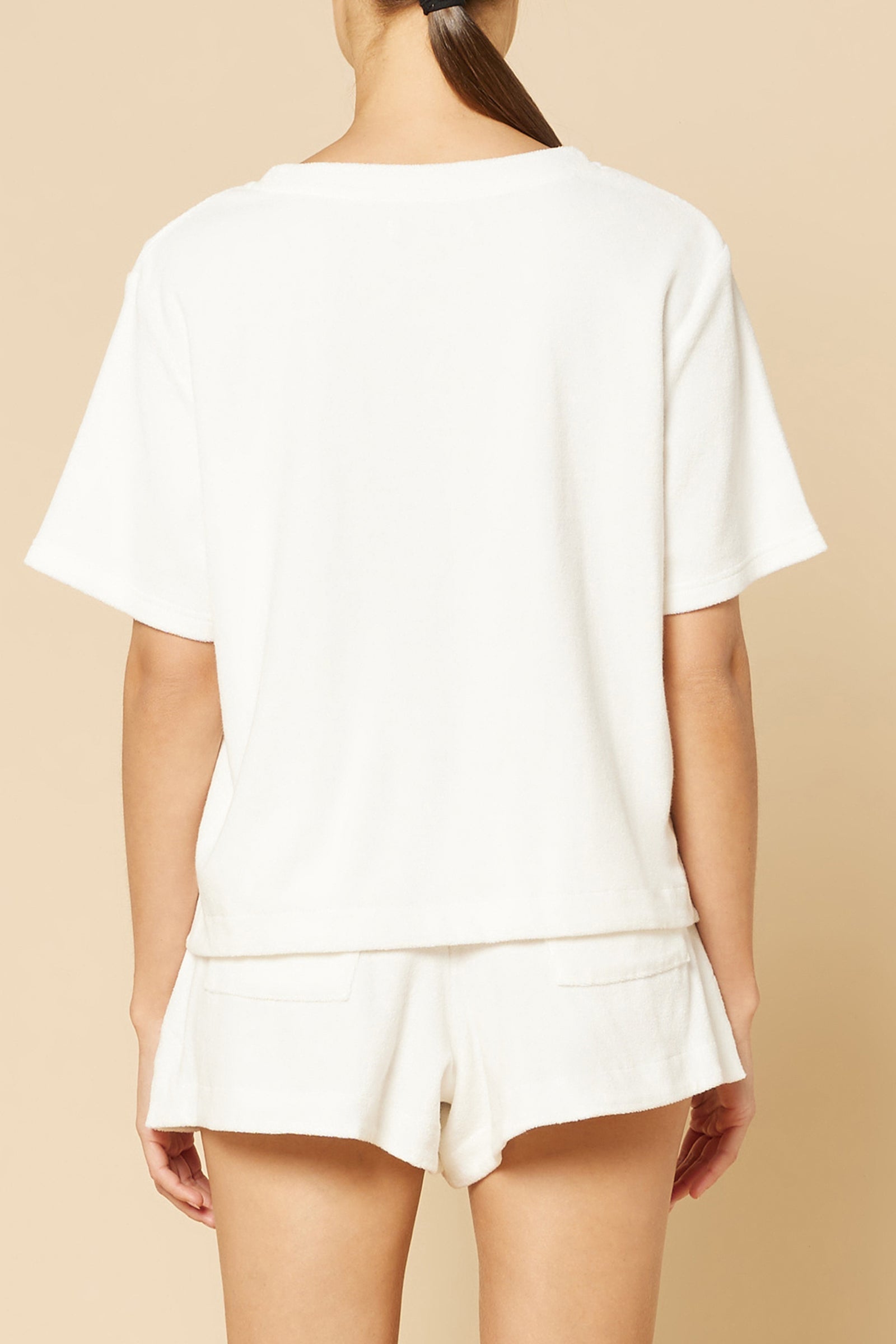 Nude Lucy Finn Terry Tee in White