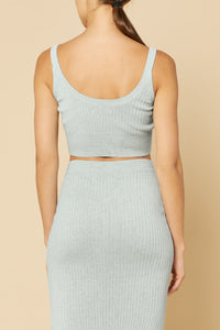 Nude Lucy Harlow Knit Camisole Top in a Ice White Colour