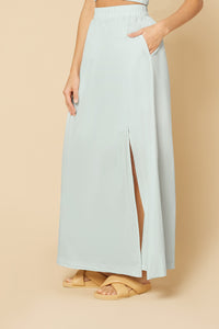 Nude Lucy Odessa Poplin Maxi Skirt in a Ice White Colour