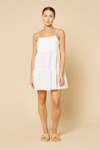 Nude Lucy Jones Linen Mini Dress in White