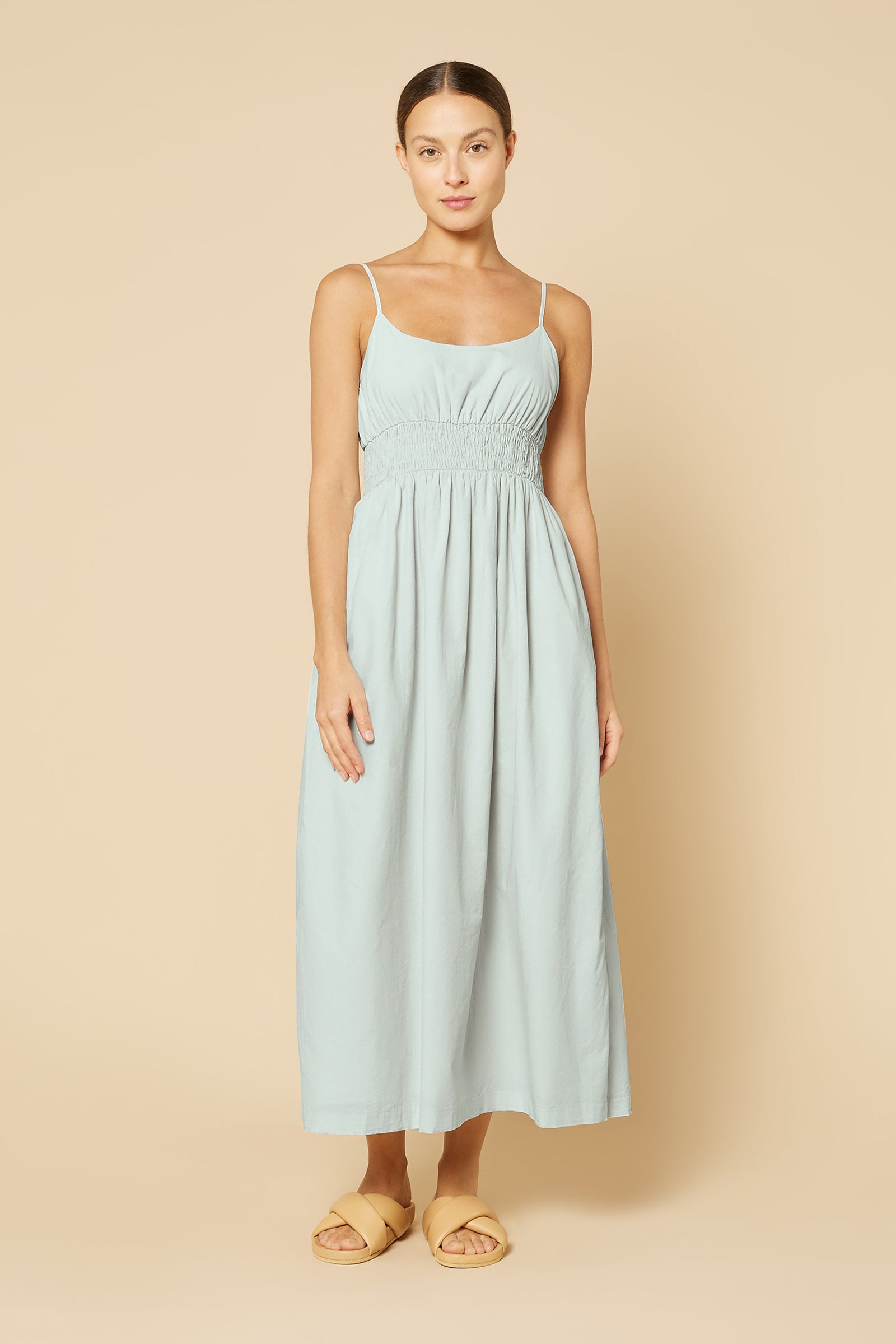 Nude Lucy Phoenix Poplin Dress in a Ice White Colour
