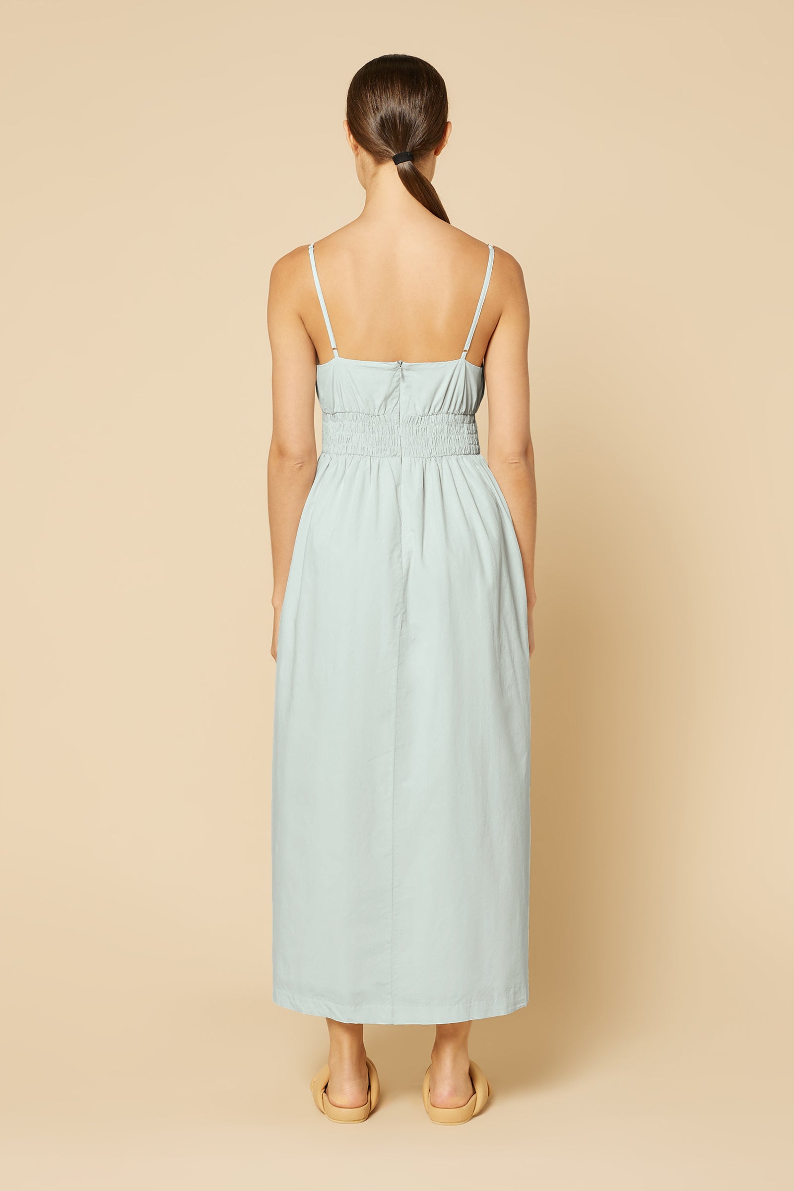 Nude Lucy Phoenix Poplin Dress in a Ice White Colour