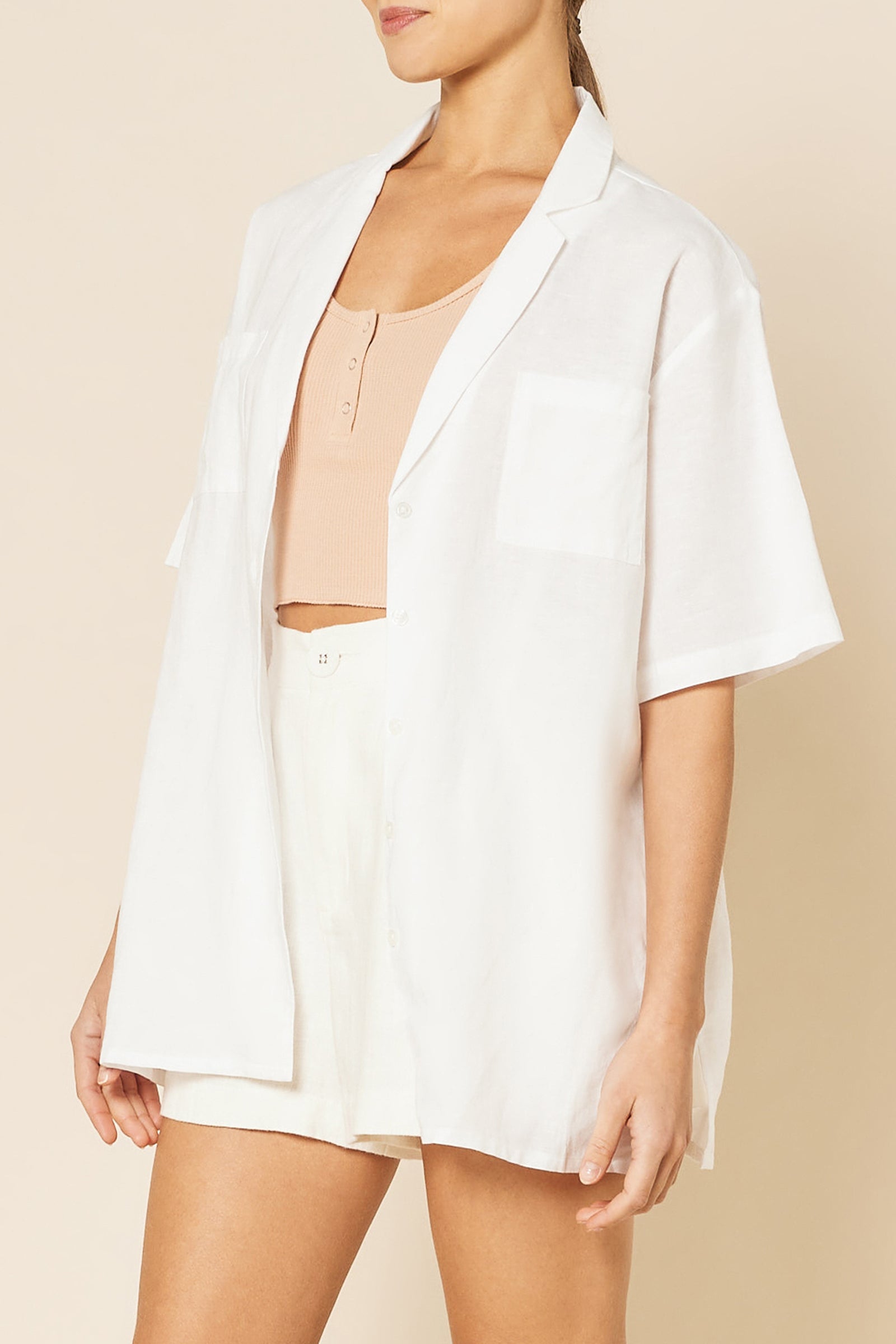 Nude Lucy Nude Resort Shirt in White
