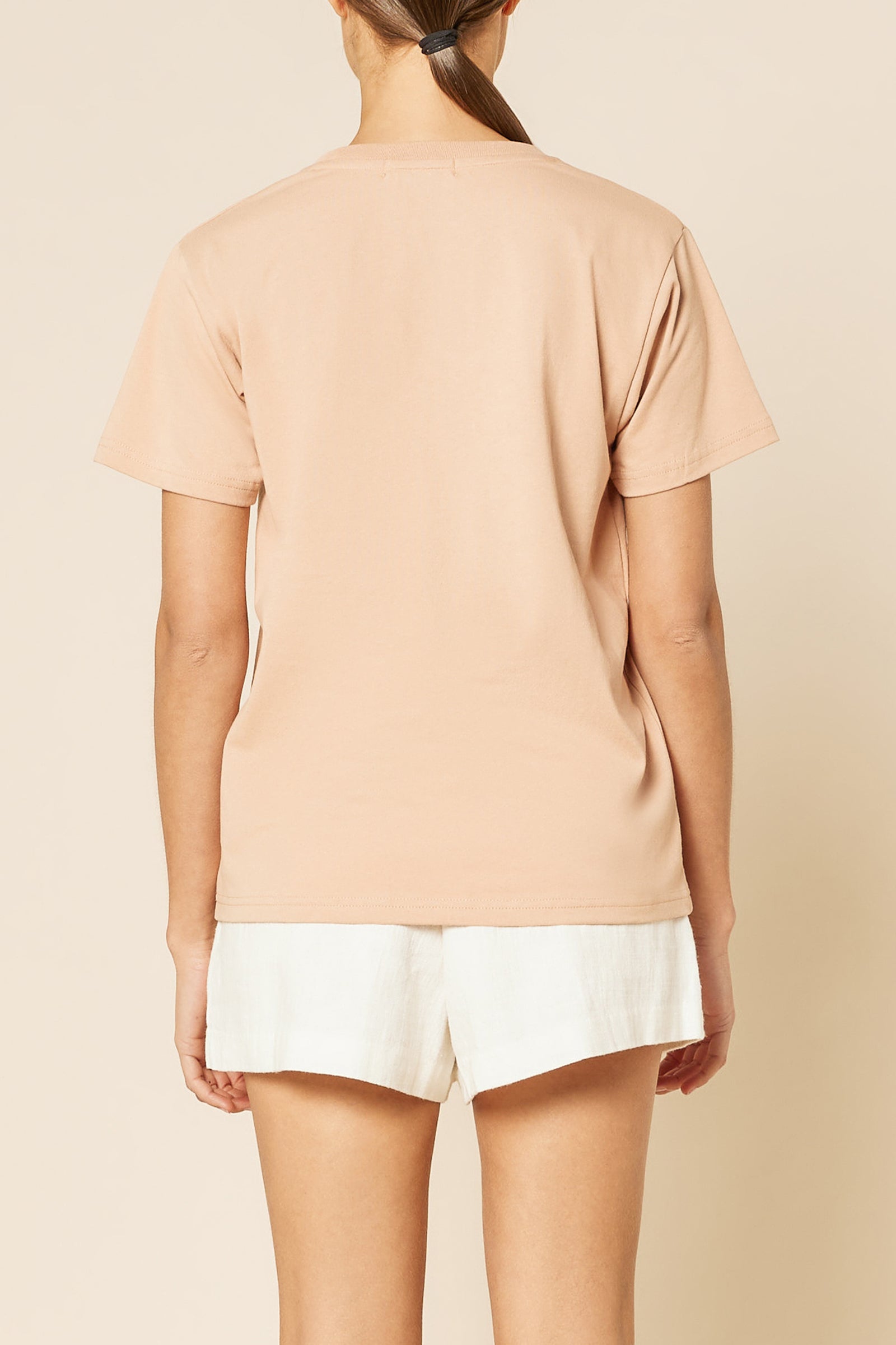 Nude Lucy Nude Organic Heritage Tee In A Orange Clay Colour 