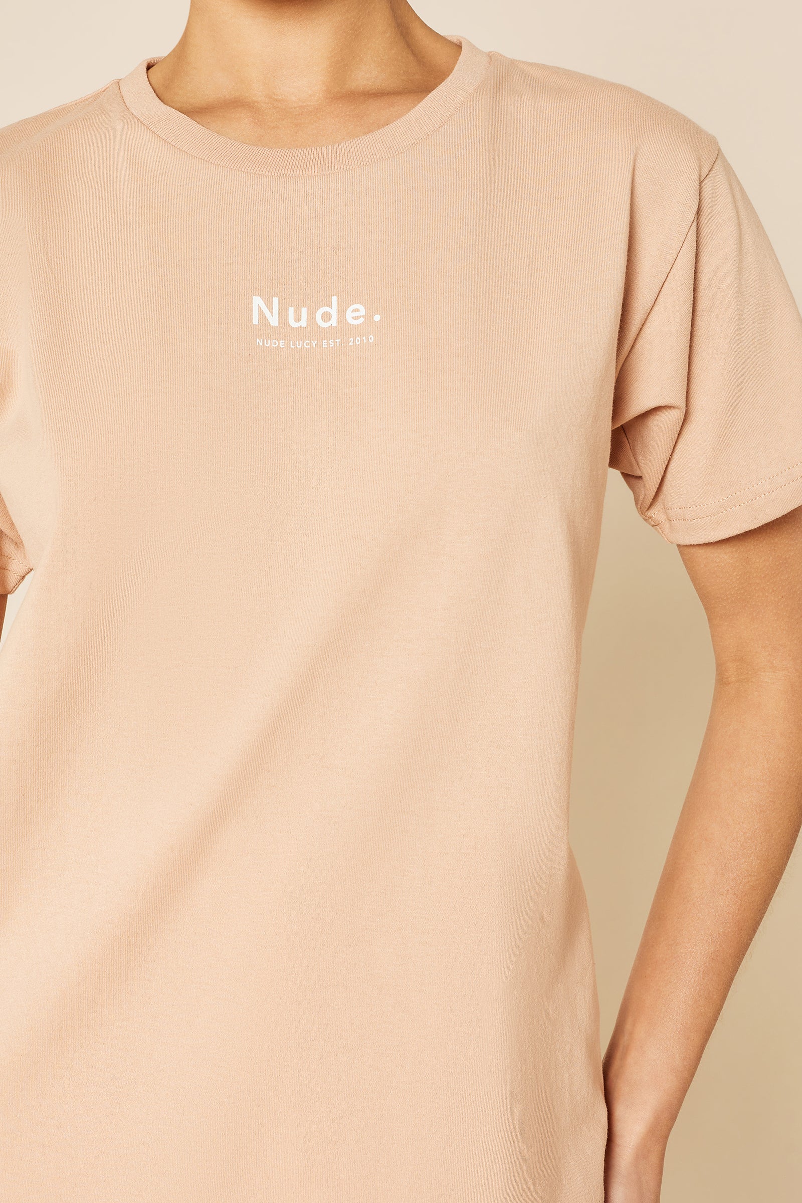 Nude Lucy Nude Organic Heritage Tee In A Orange Clay Colour 