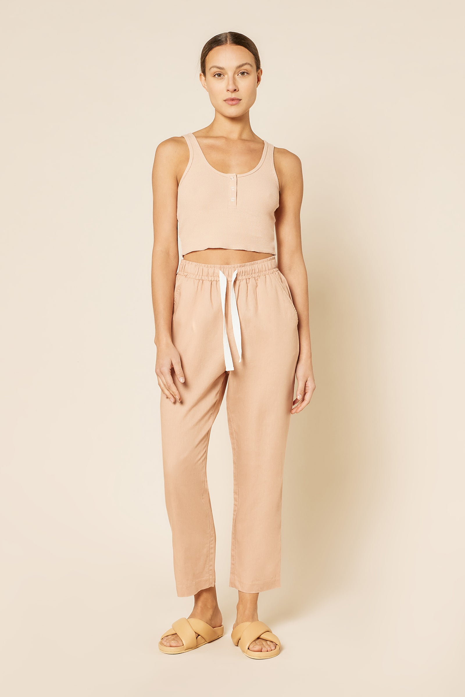 Nude Lucy Nude Classic Pant In A Orange Clay Colour 