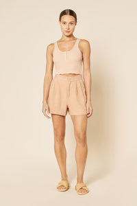 Nude Lucy Blair Short In a Orange Clay Colour