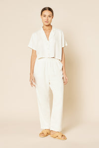 Nude Lucy Rumi Crop Shirt Off in White