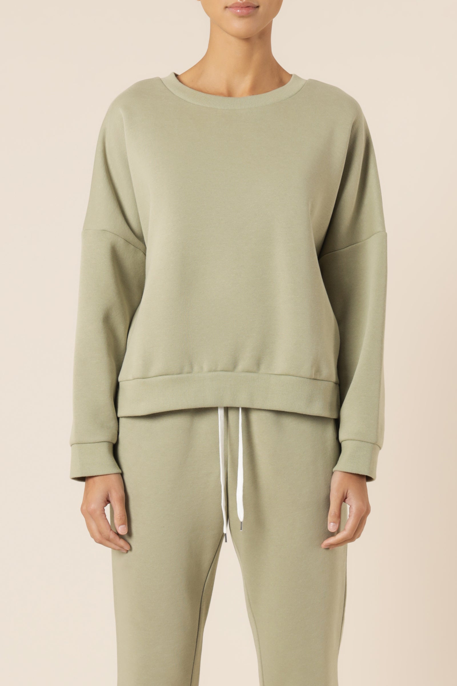 Nude Lucy Carter Classic Oversized Sweat Washed Sage Sweats 