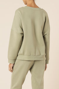 Nude Lucy carter classic oversized sweat washed sage sweats