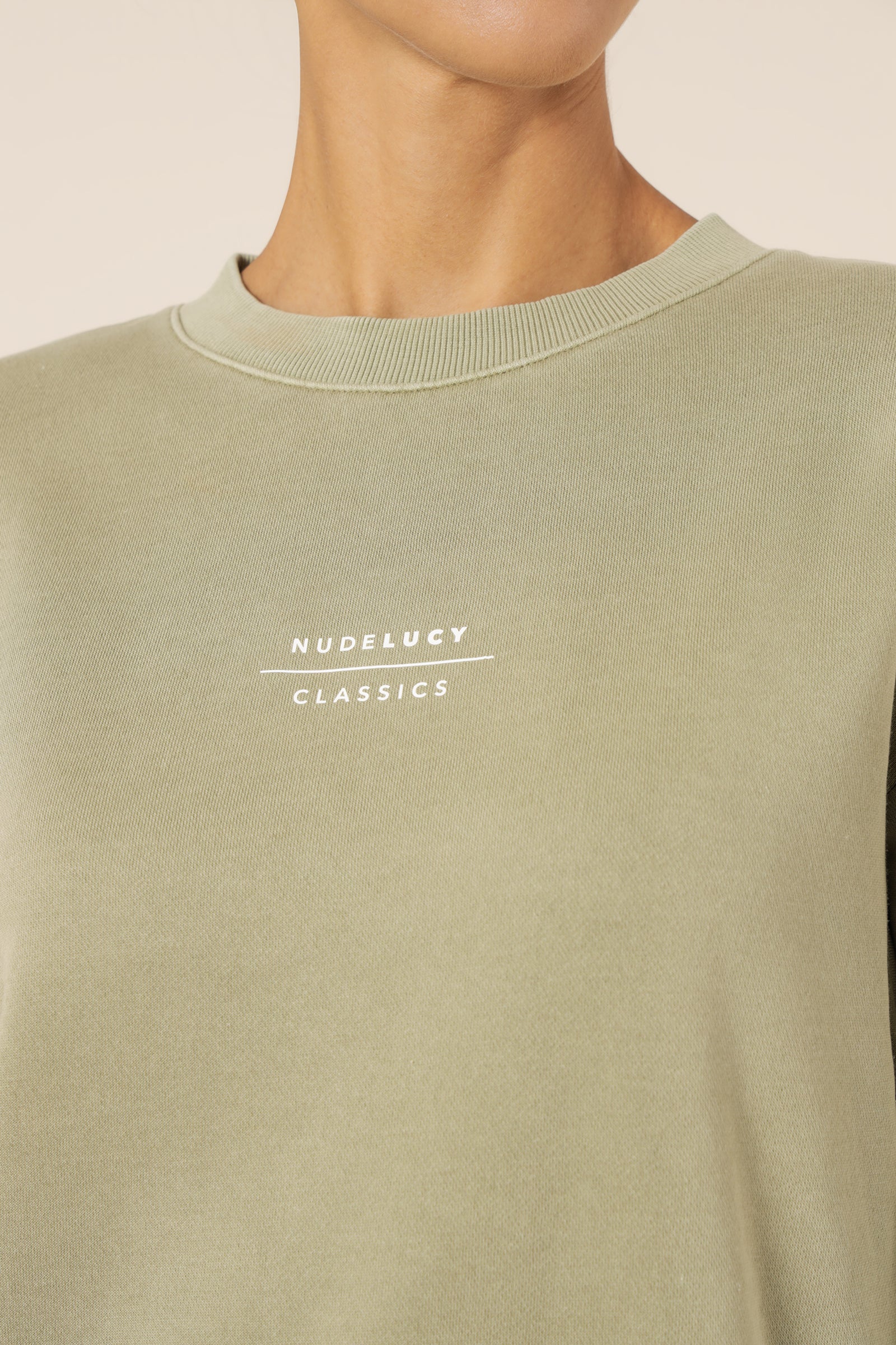 Nude Lucy Nude Classics Slogan Sweat Washed Sage Sweats 