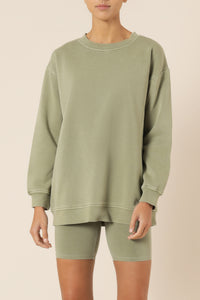 Nude Lucy carter classic boyfriend sweat deep sage sweats