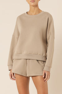 Nude Lucy carter classic oversized sweat mocha sweats