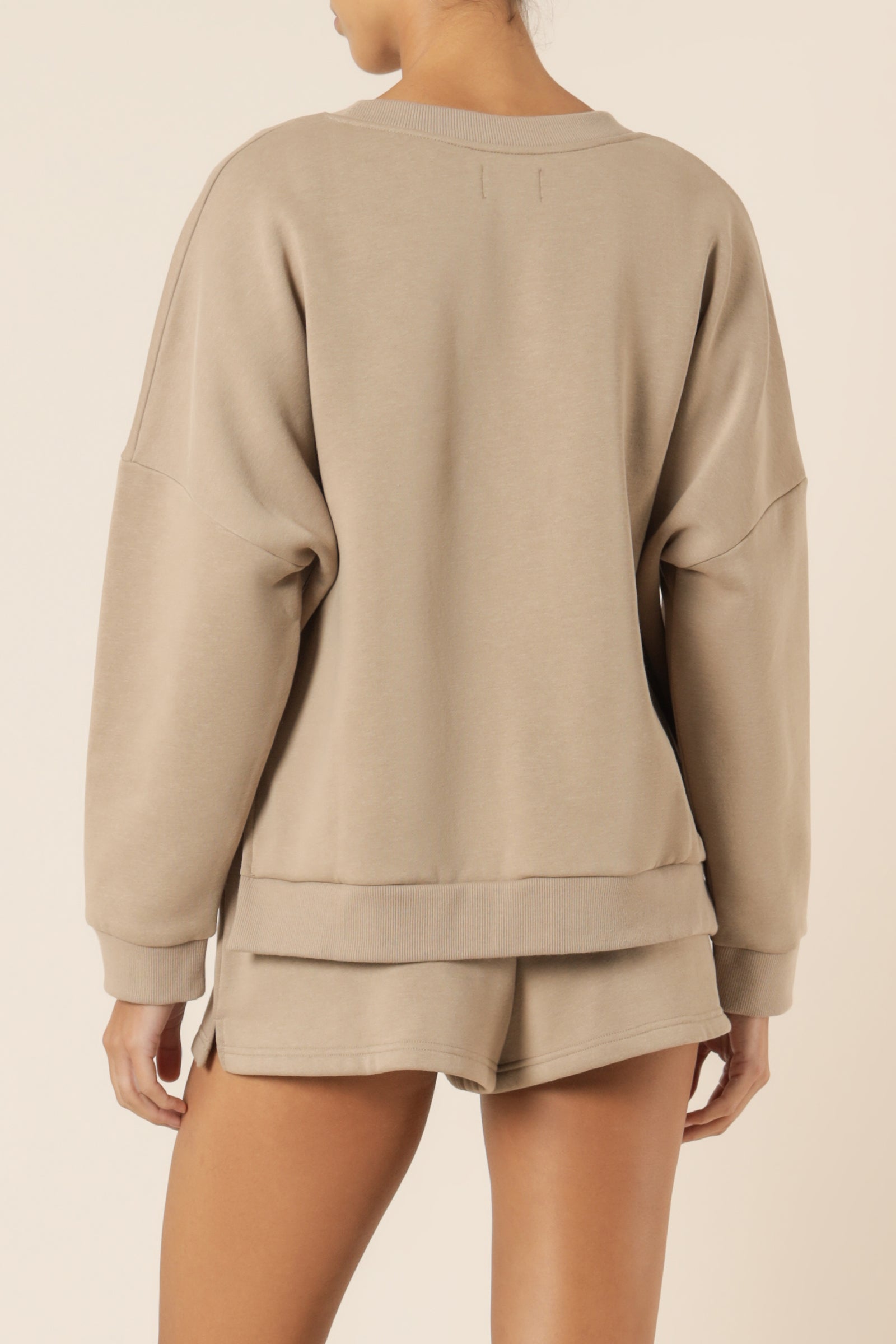 Nude Lucy Carter Classic Oversized Sweat Mocha Sweats 