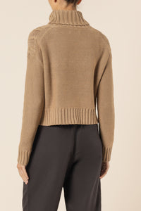 Nude Lucy dorian cable knit mocha knits