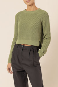 Nude Lucy kallie knit jumper washed sage knits