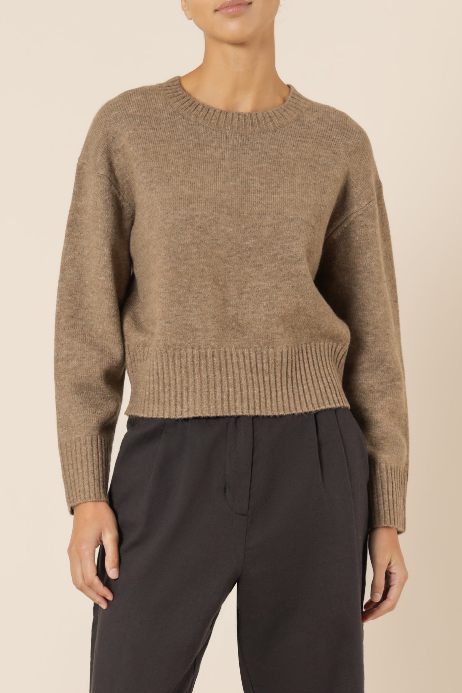 Nude Lucy Ari Knit Jumper Mocha Knits 