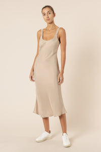 Nude Lucy esme cupro slip dress mocha dress