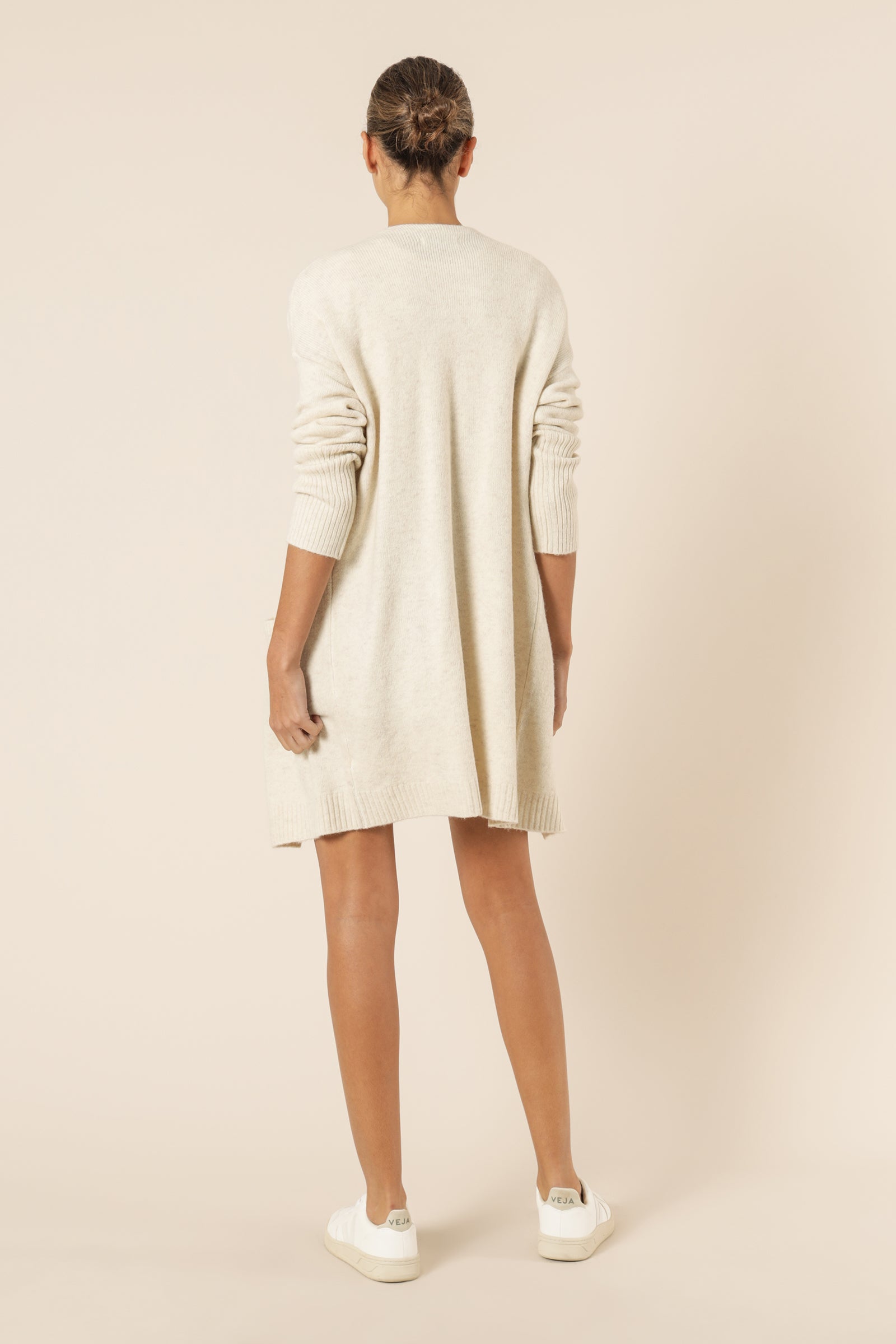 Nude Lucy avery cardigan cream marle knits
